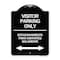 Signmission Bilingual Reserved Parking Visitor Parking Only Estacionamiento Para Visitantes, A-DES-BW-1824-24304 A-DES-BW-1824-24304 - alternate 1